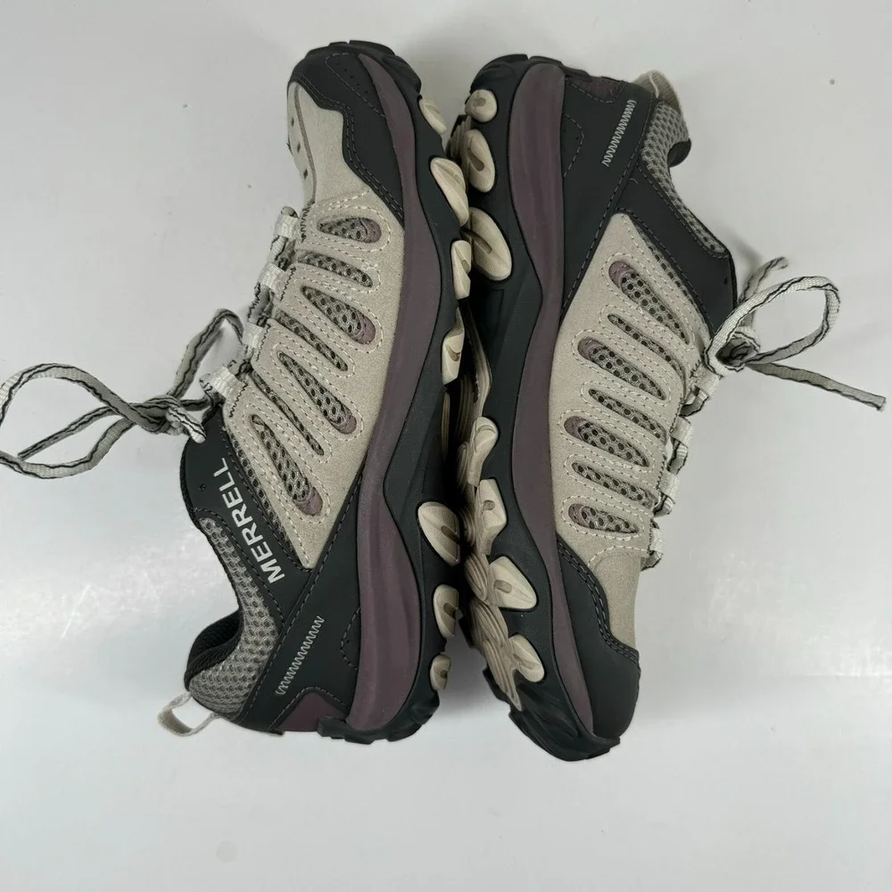 Merrell Crosslander 3 Women's US 8 Silver Antler Grey Suede Hiking Trail Shoes